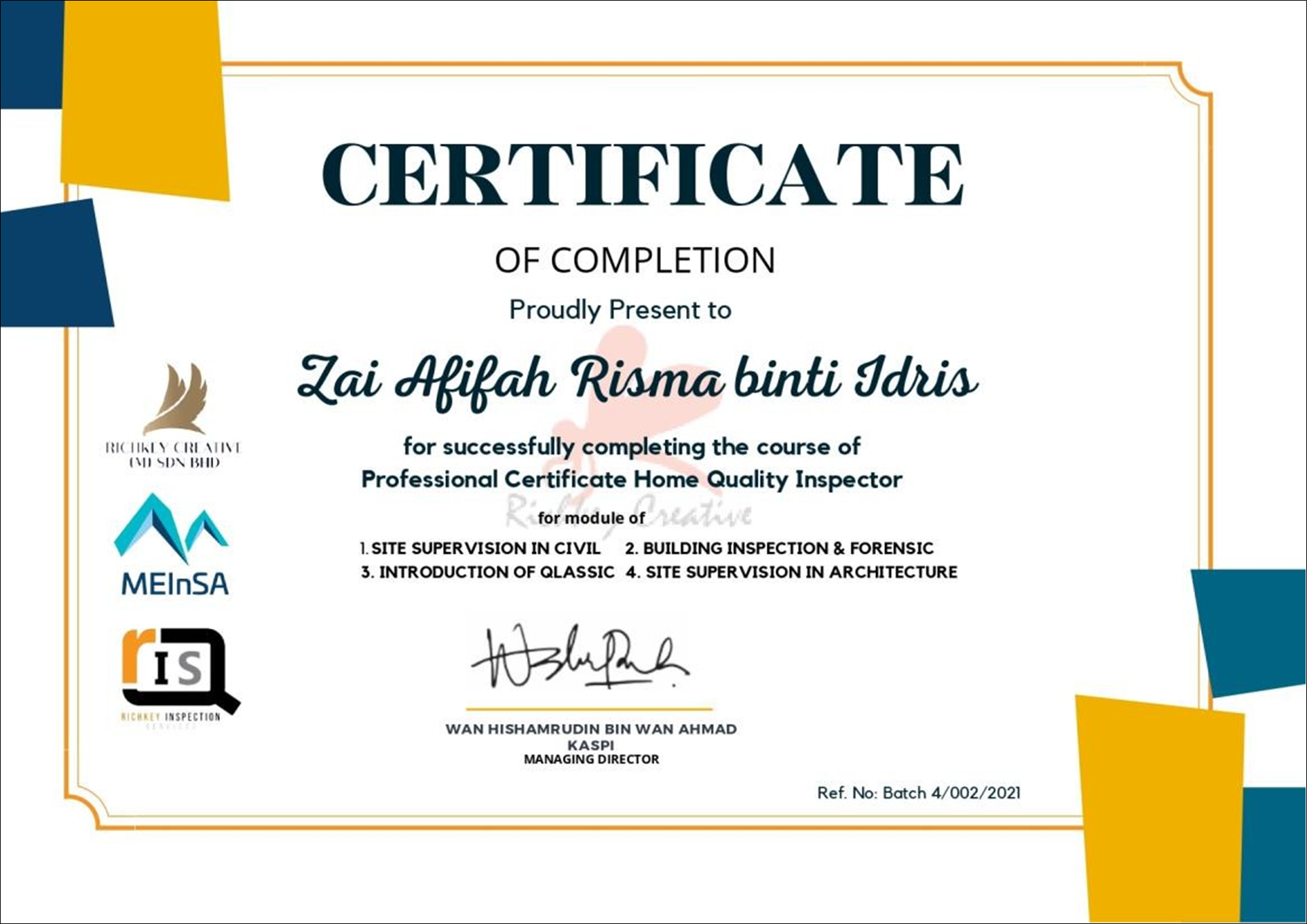 Professional Building Inspector